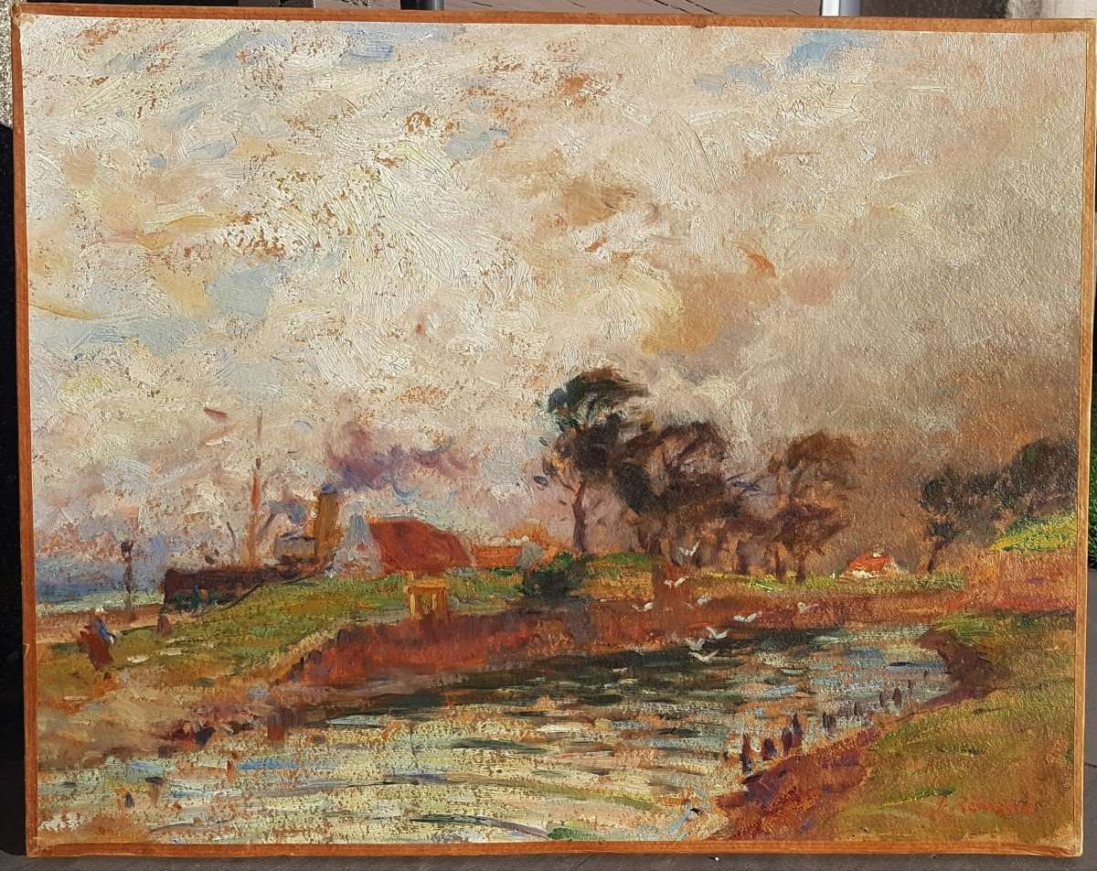 Jean Rémond (1872-1913) The Lock-photo-2