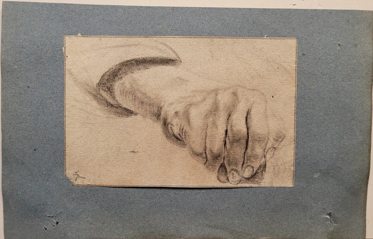 Italian School 18th Hand Study-photo-2