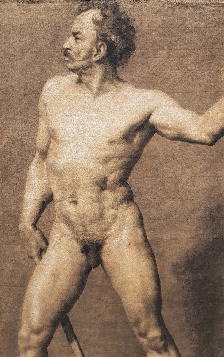  Académie d'Homme par Jean Joseph Lecurieux (1801-1867) -photo-3