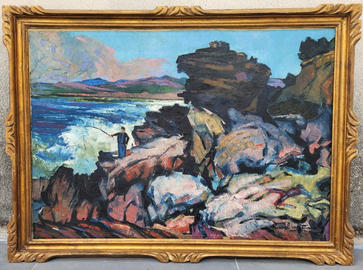 Raoul van Maldère (1875-1947)  Le pêcheur -photo-1
