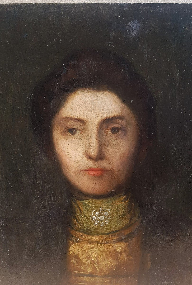 Ecole symboliste 1896  Portrait de femme-photo-3
