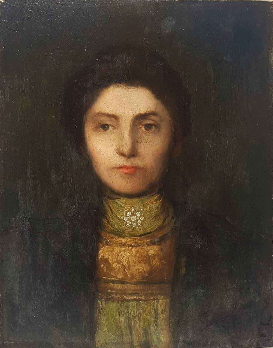 Ecole symboliste 1896  Portrait de femme