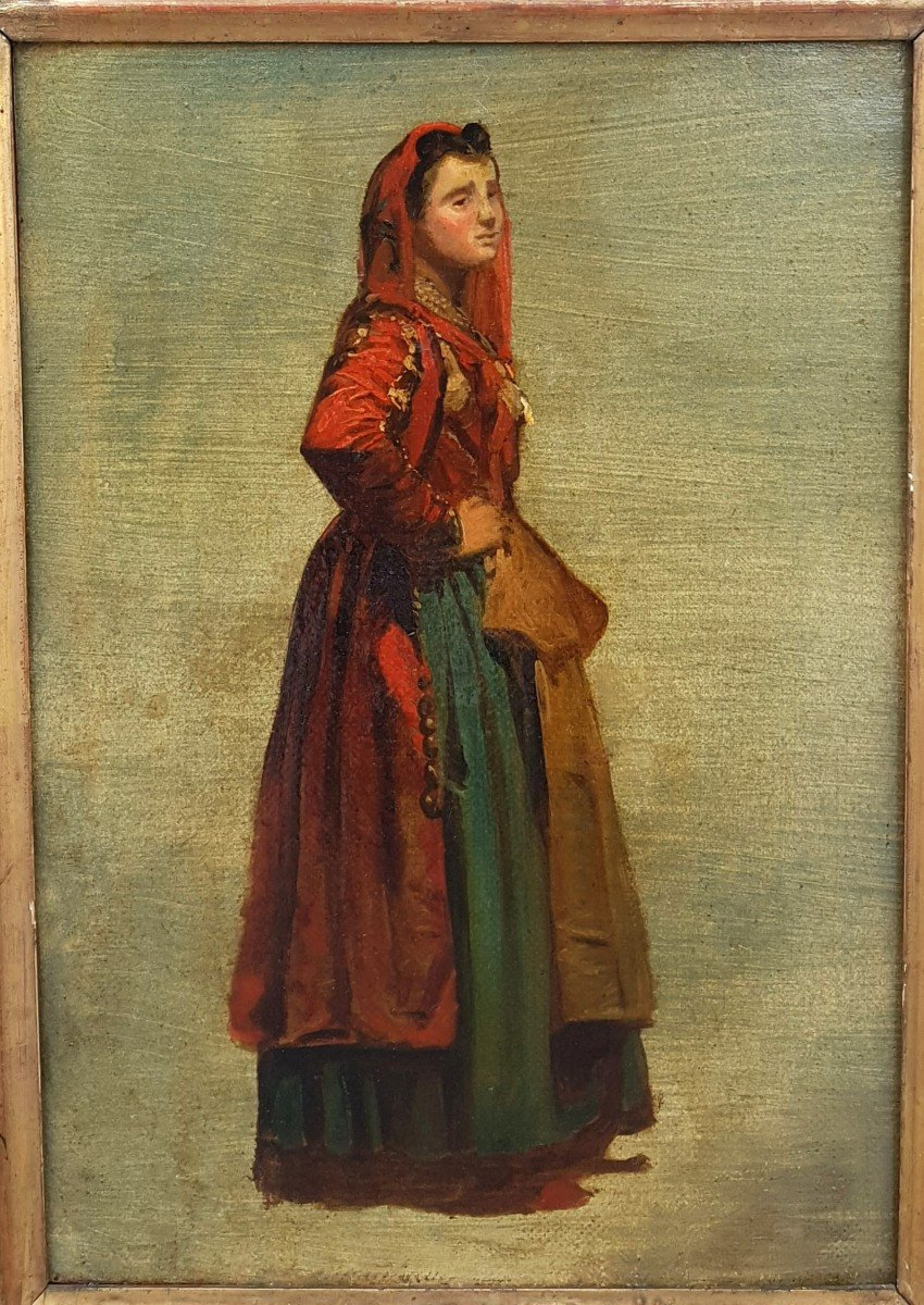 Léopold Robert (1794-1835) Young Italian Woman  -photo-2