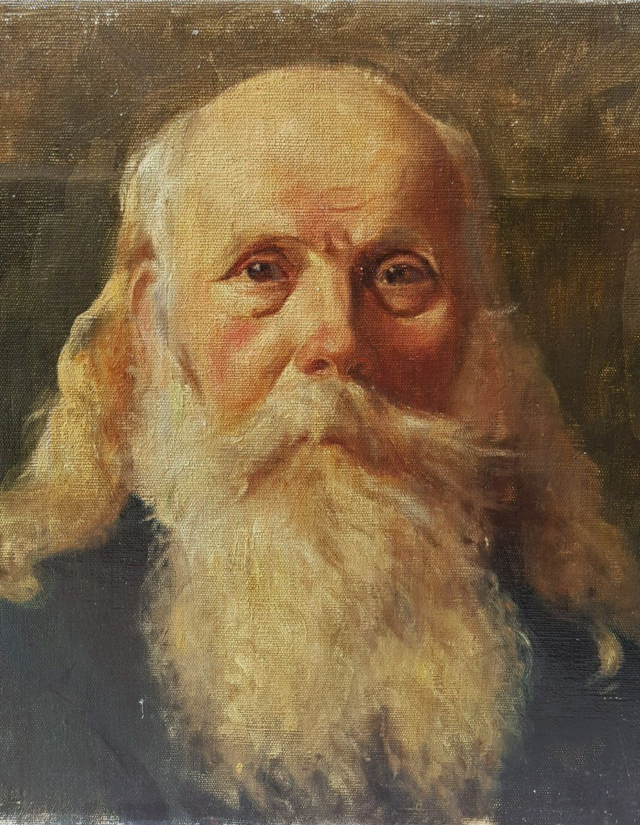 Ecole Suisse  1900 Portrait d'Homme-photo-3