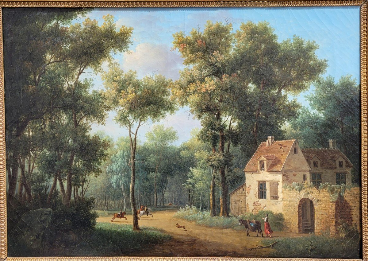 Pierre Joseph PETIT (1768-1825) Paysage forestier