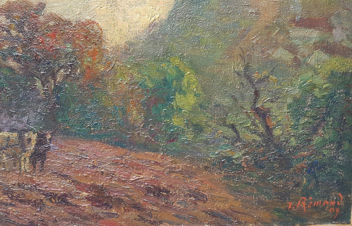 Jean Rémond (1872-1913) Paysage de Bretagne 1909-photo-4