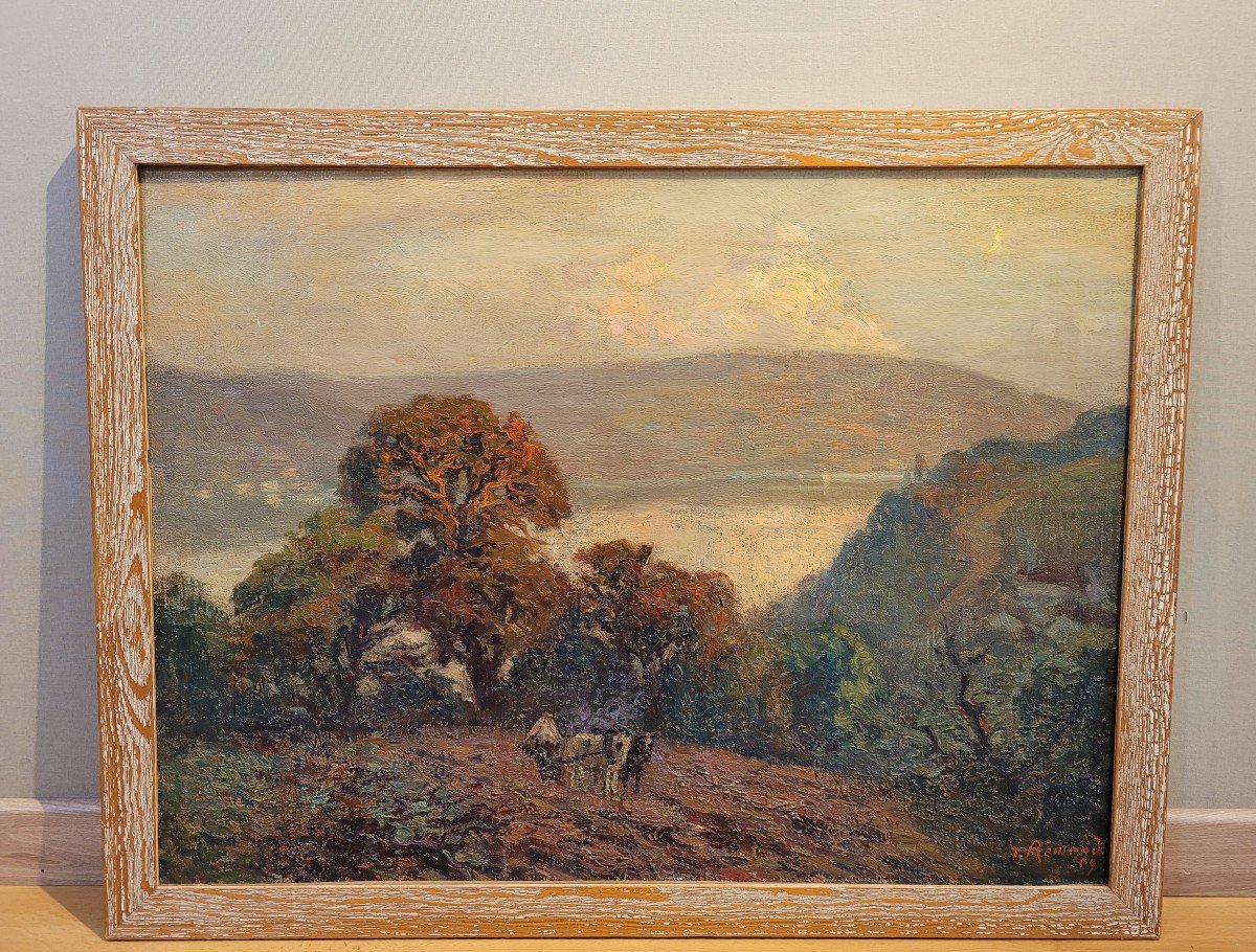 Jean Rémond (1872-1913) Paysage de Bretagne 1909-photo-2