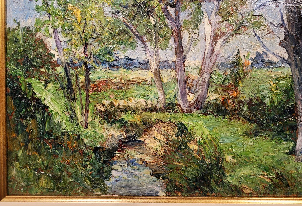 Edouard Ducros (1856-1936) Riverside -photo-4