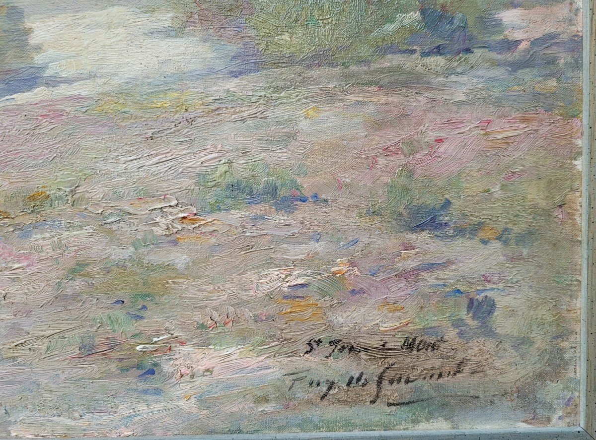   Saint-Jean-de-Monts  Les dunes  Tableau signé-photo-4