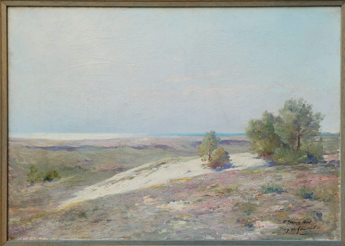   Saint-Jean-de-Monts  Les dunes  Tableau signé