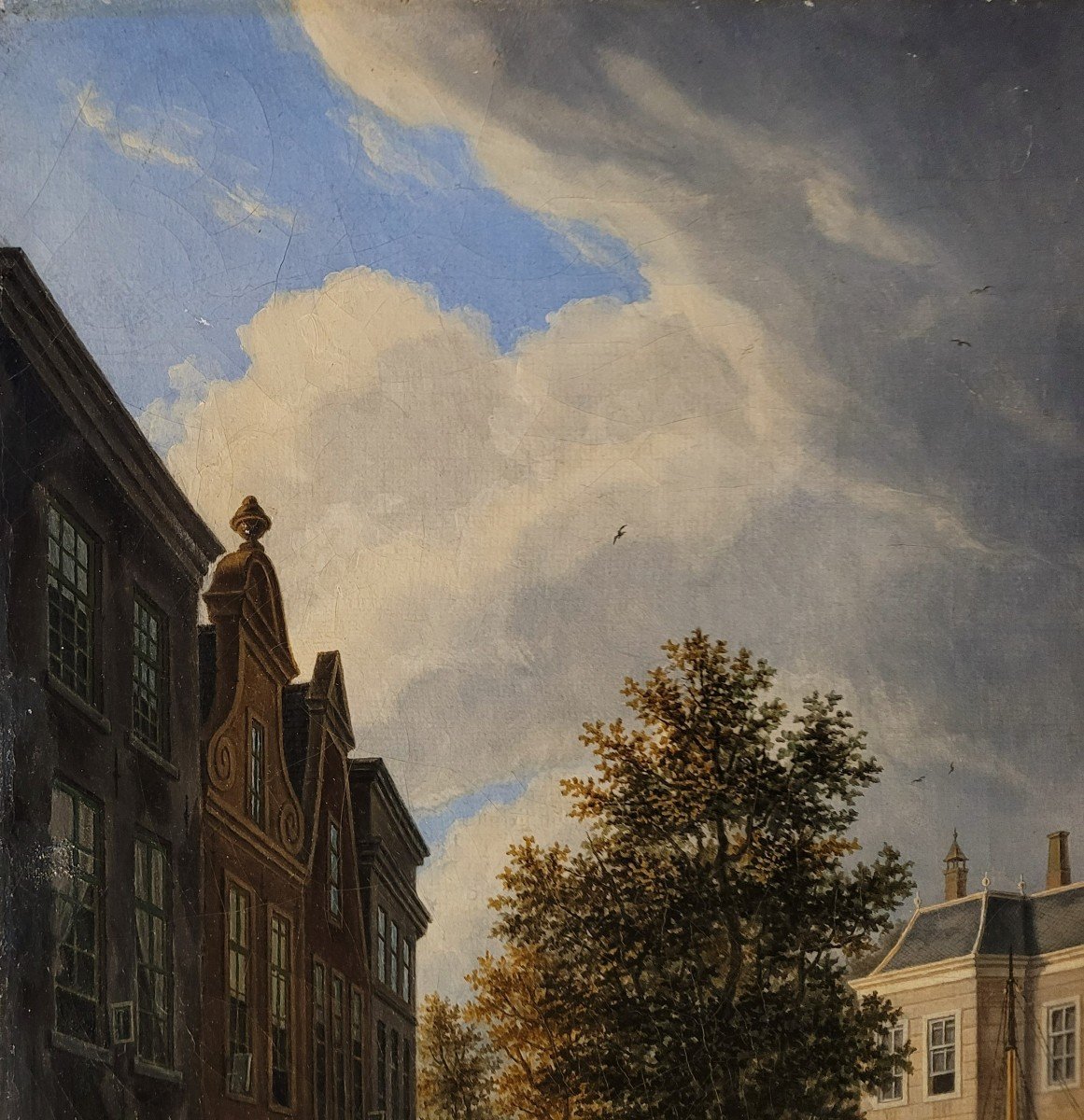 Augustus Wynantz (1795-1848) View Of The Canal In The Hague-photo-2