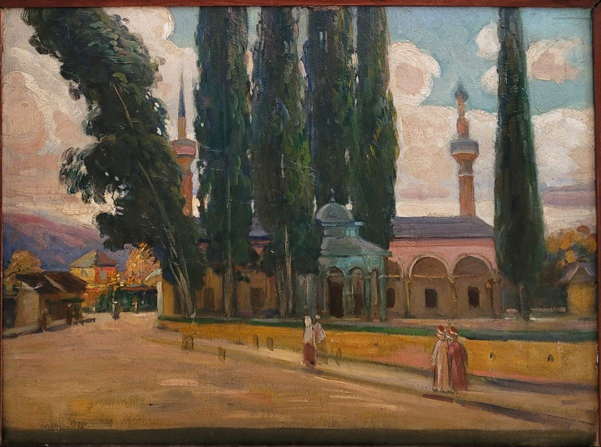 Orientalist School 1920 Landscape In Türkiye