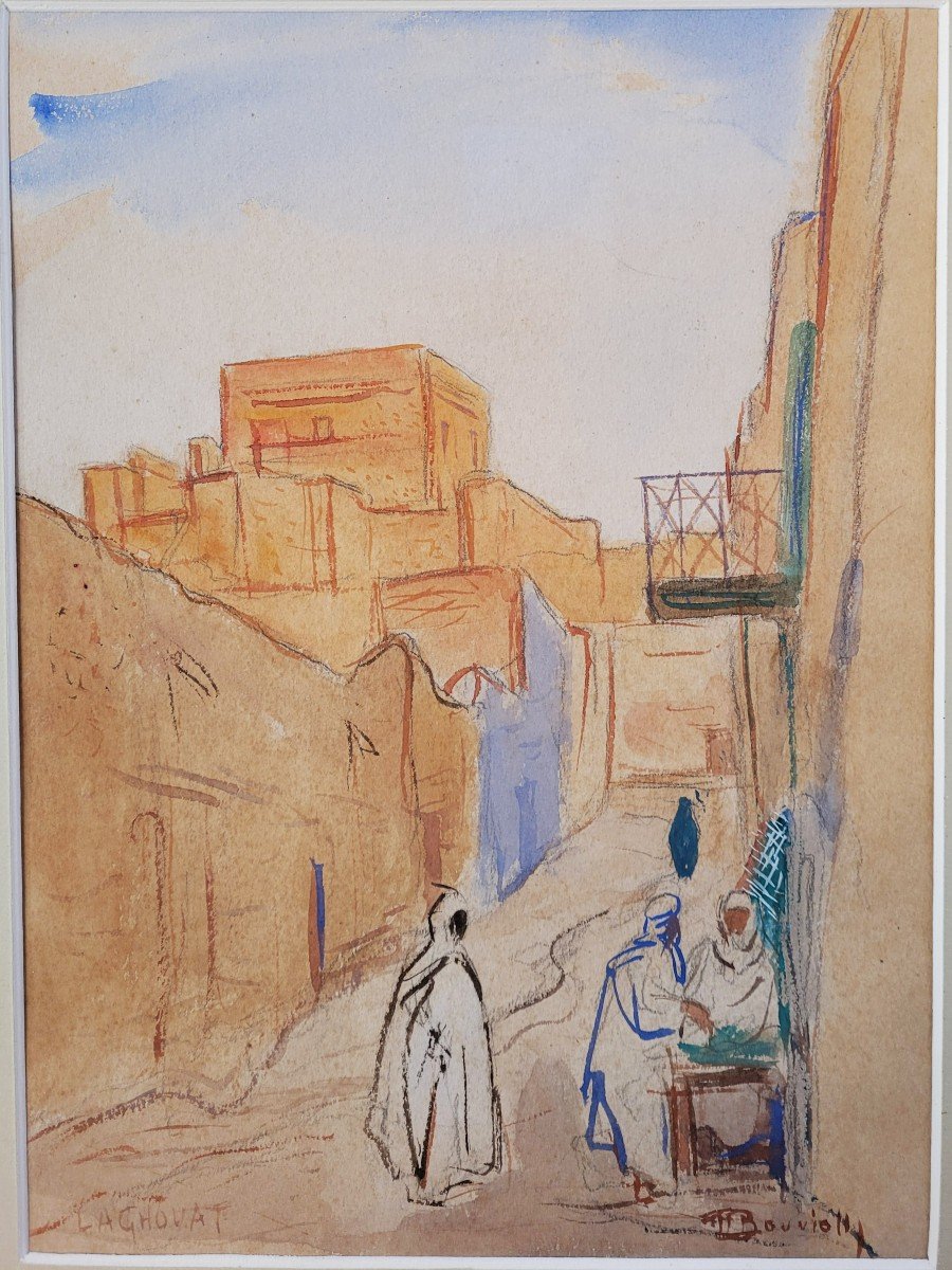 Maurice BOUVIOLLE (1893-1971) Une rue de Laghouat