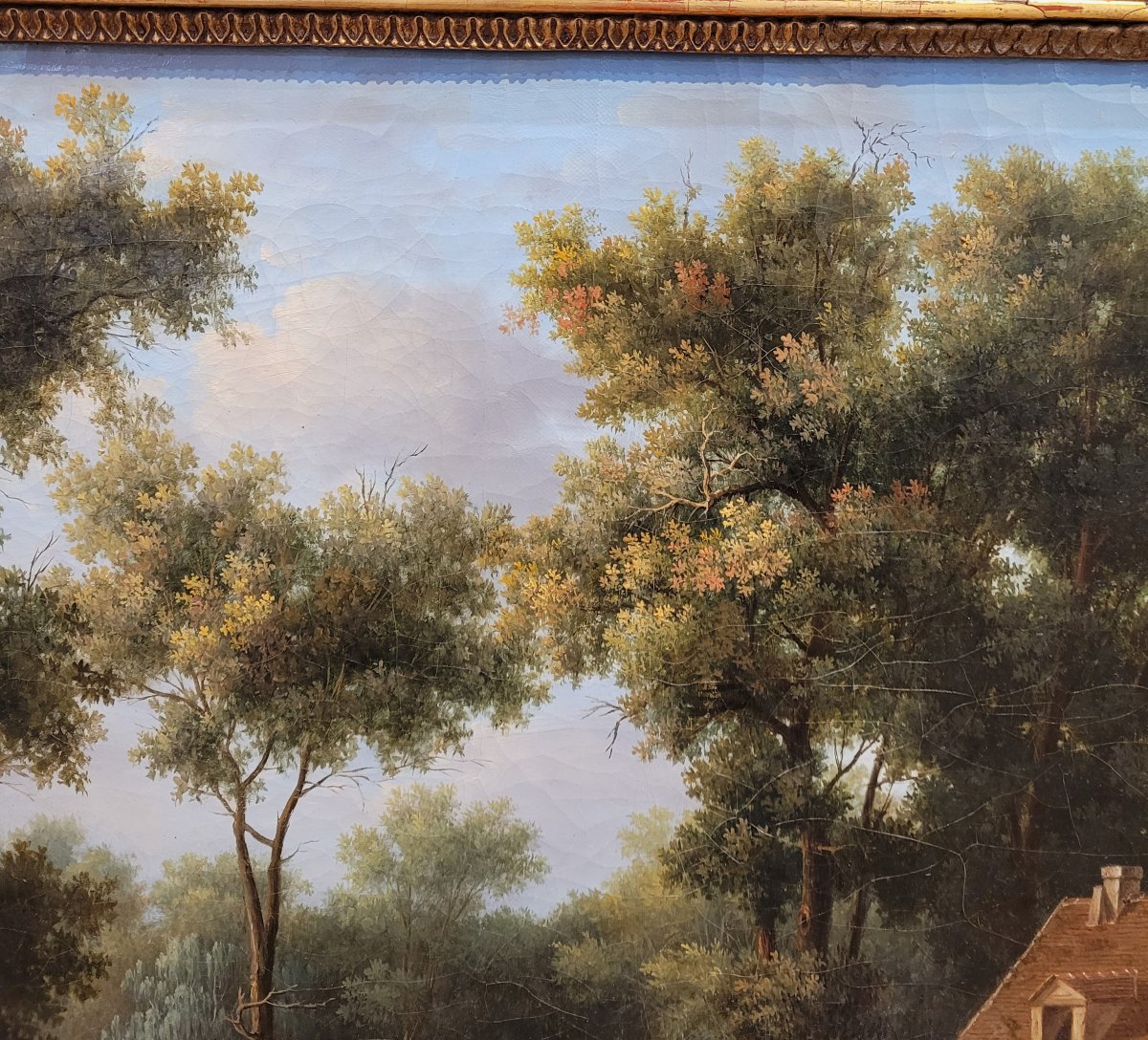 Pierre Joseph PETIT (1768-1825) Paysage forestier animé-photo-4
