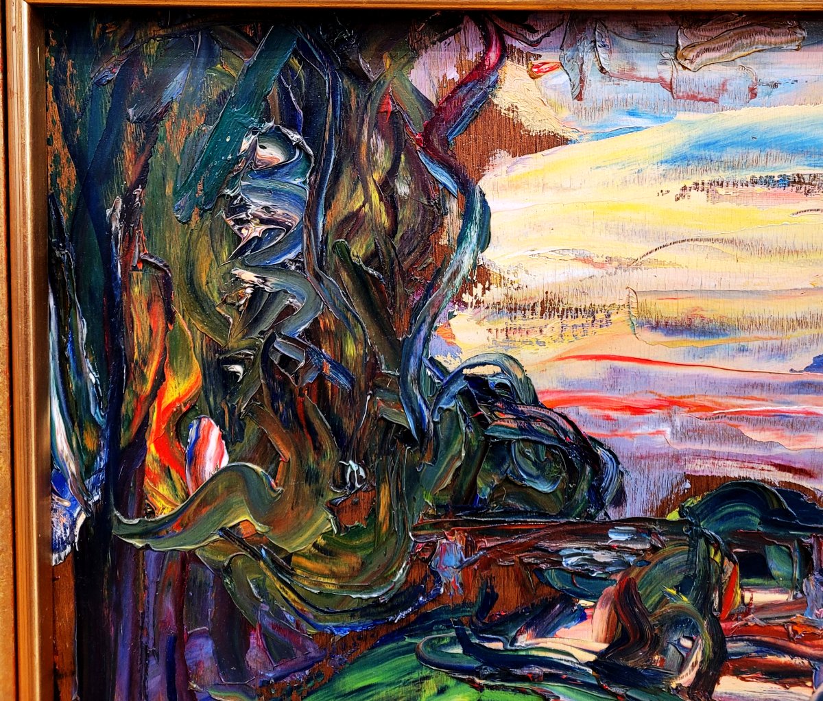 Antoine Ferrari (1910-1995) Landscape Towards Aix -photo-3