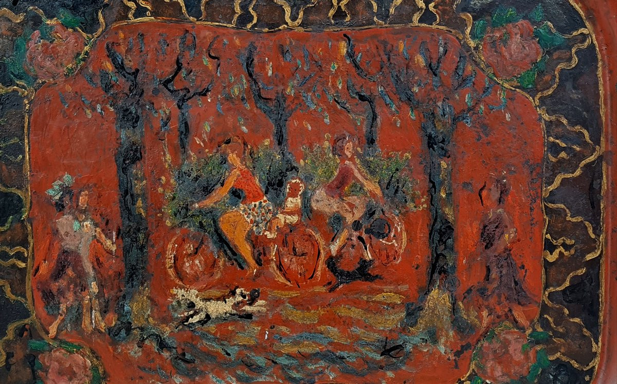 Jean Puy (1876-1960) The Bicycle Ride-photo-1