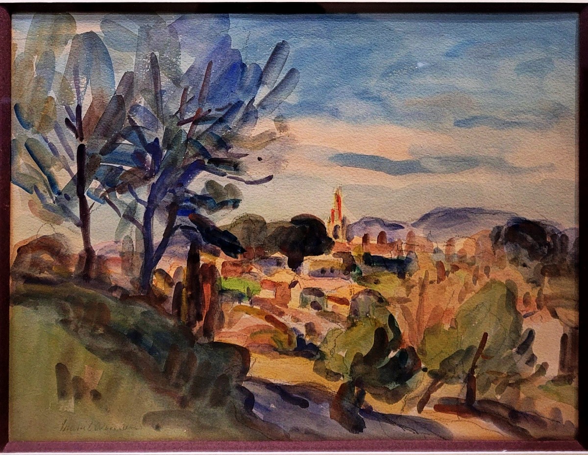 Marcel Arnaud (1877-1956) View Of Aix En Provence