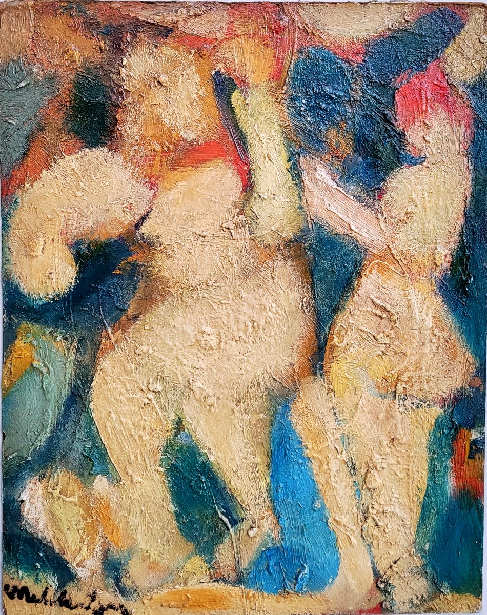 Edgar Melik (1904-1976) Two Bathers-photo-2