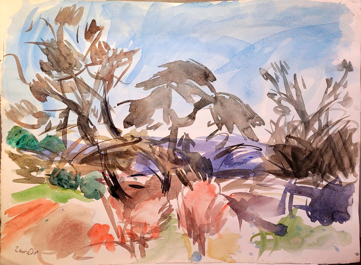 ZAWADO (1891-1982) Paysage à Aix en Provence-photo-2