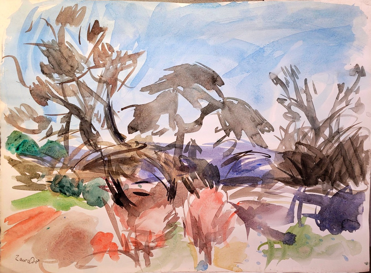 ZAWADO (1891-1982) Paysage à Aix en Provence