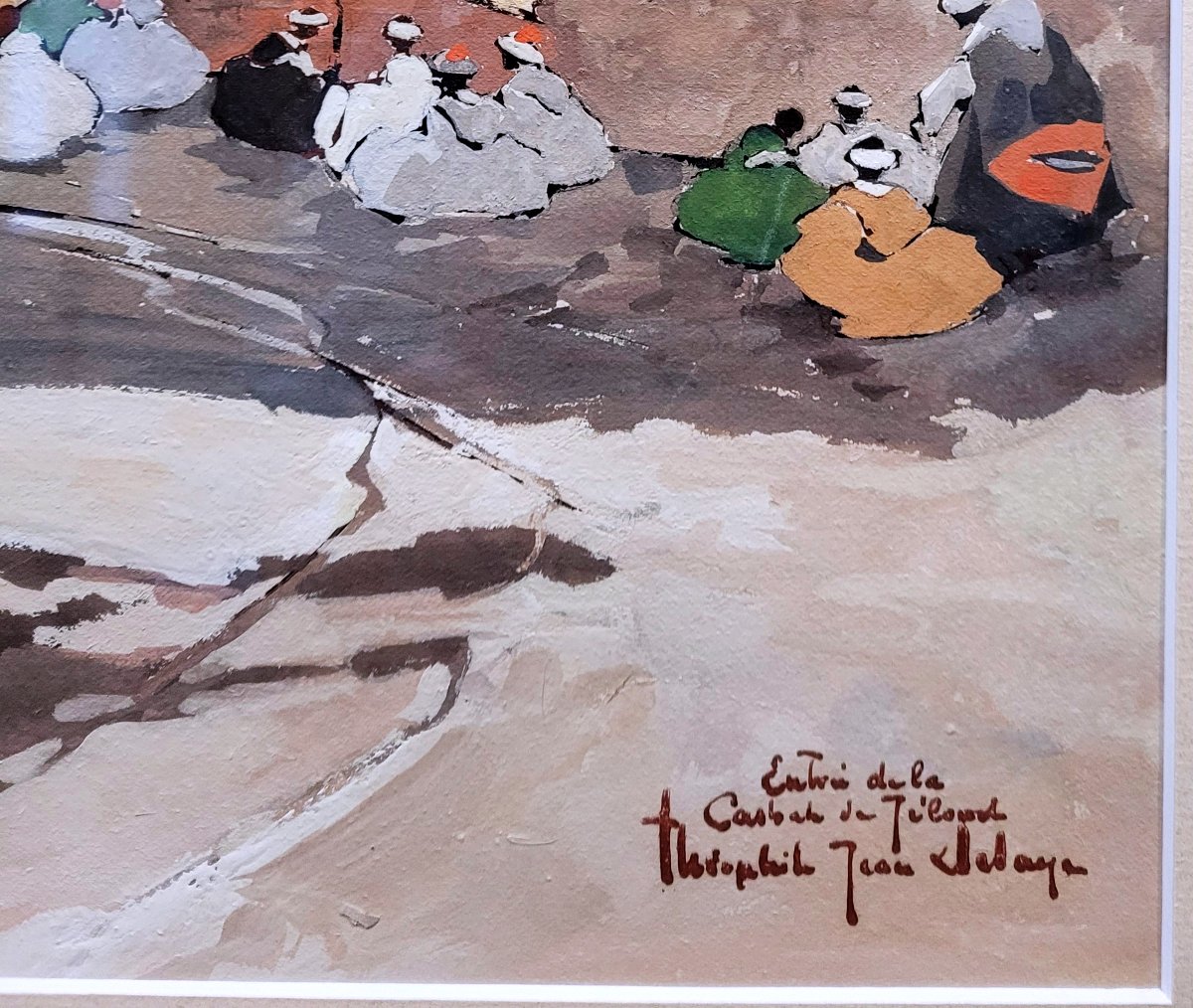 Théophile Jean Delaye (1896-1973) The Kasbah Of Telouet In Morocco-photo-2