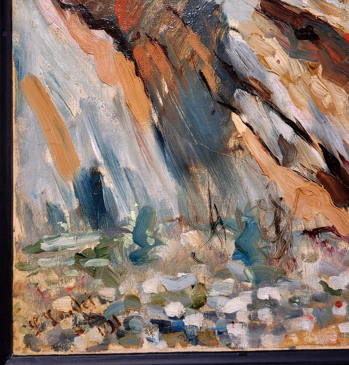 Louis LEYDET (1873-1944)   Paysage vers Aix -photo-3