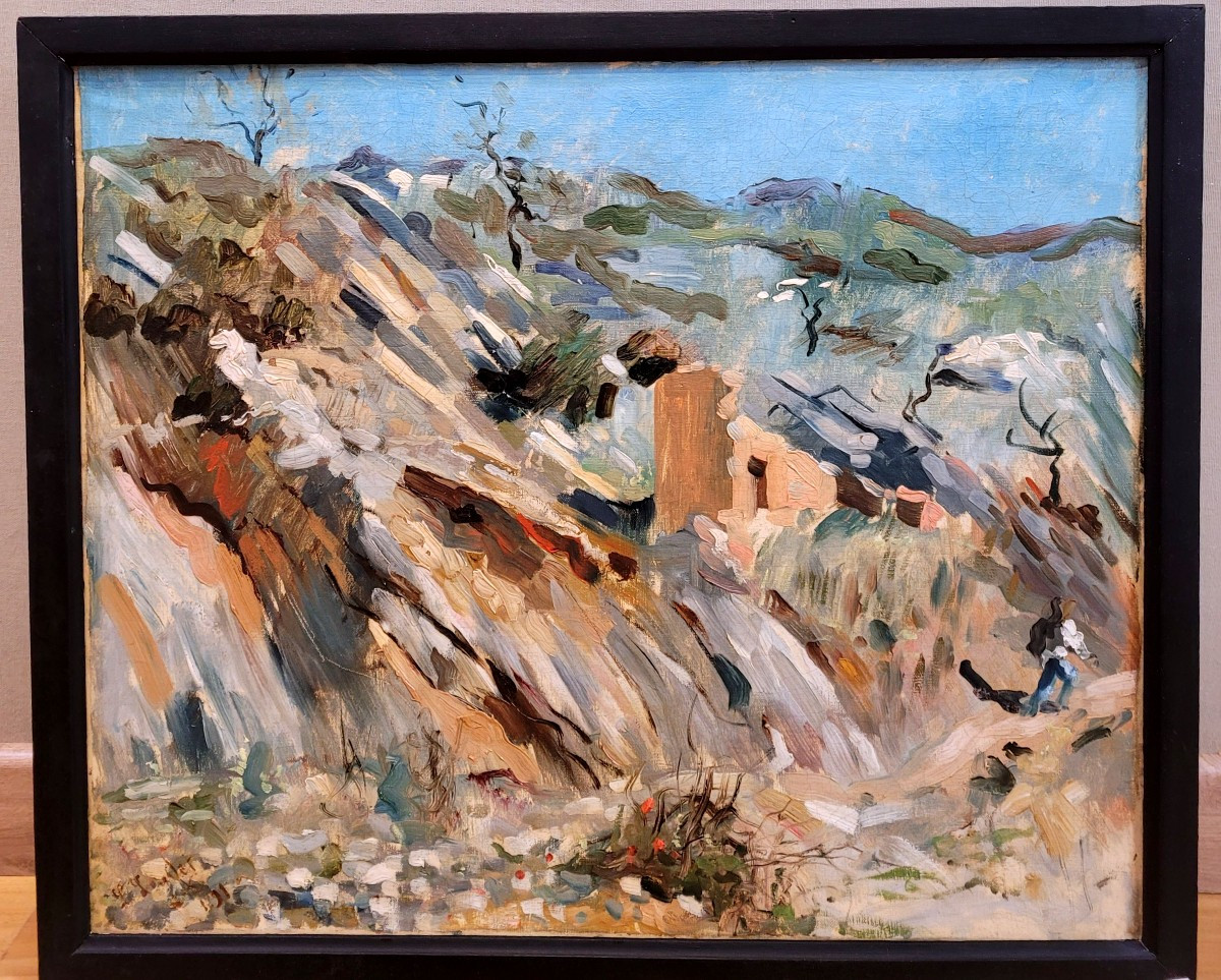 Louis LEYDET (1873-1944)   Paysage vers Aix -photo-4