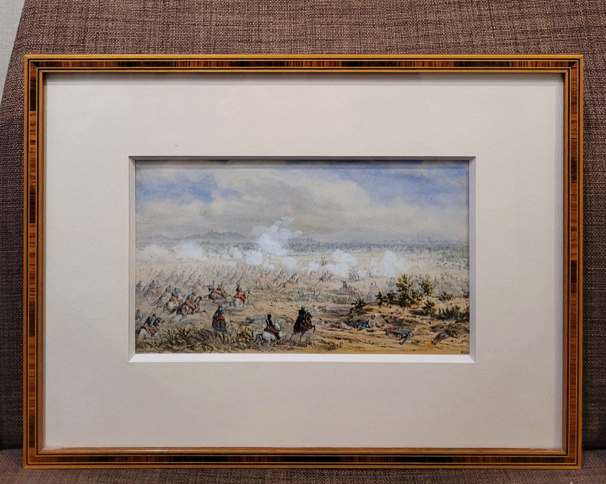 Theodore Jung (1803-1865) Battle Scene-photo-2
