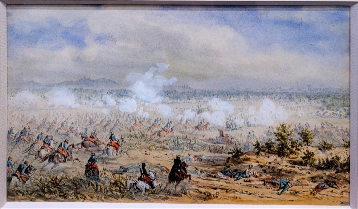 Theodore Jung (1803-1865) Battle Scene