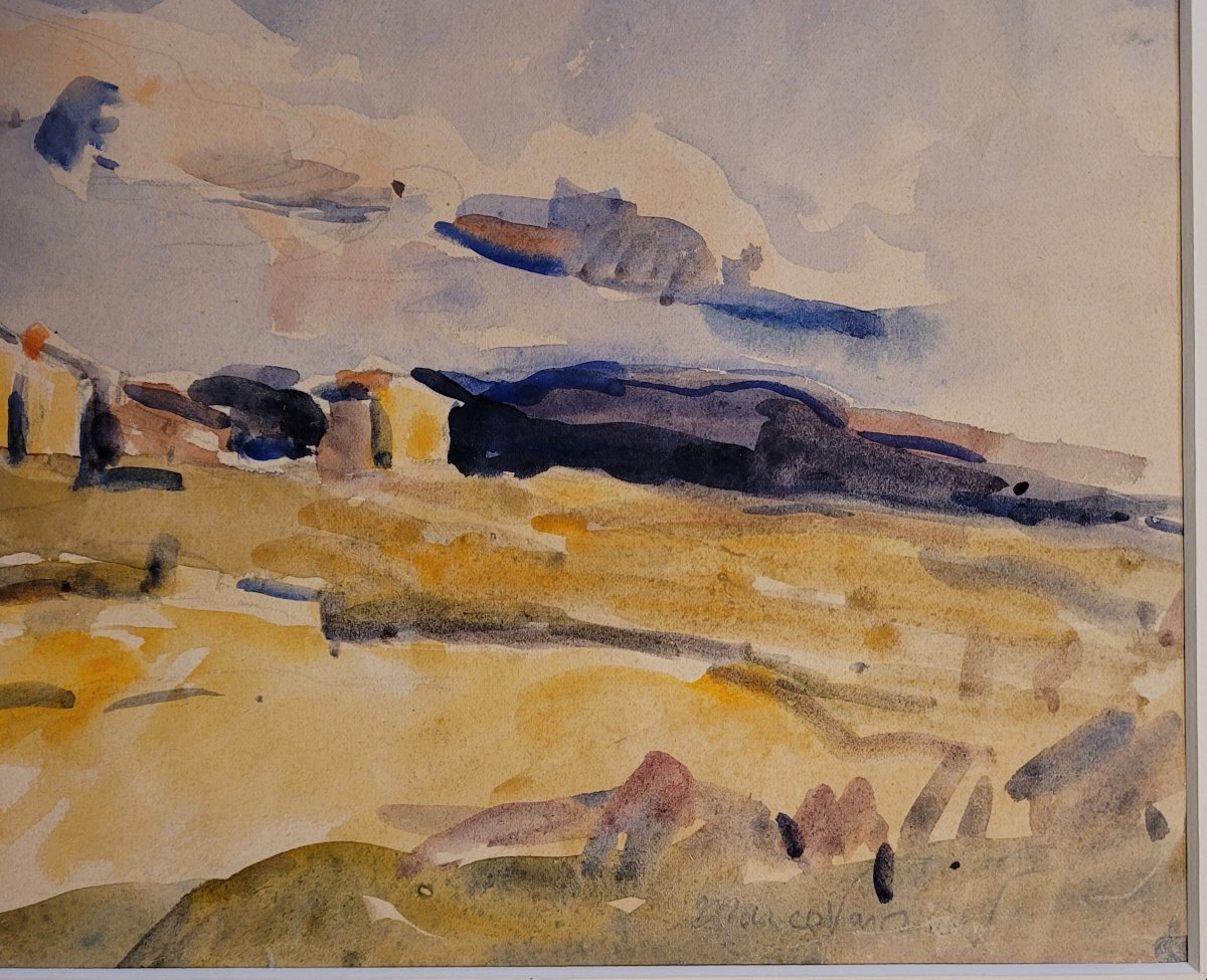 Marcel Arnaud (1877-1956) Paysage à Eguilles-photo-2