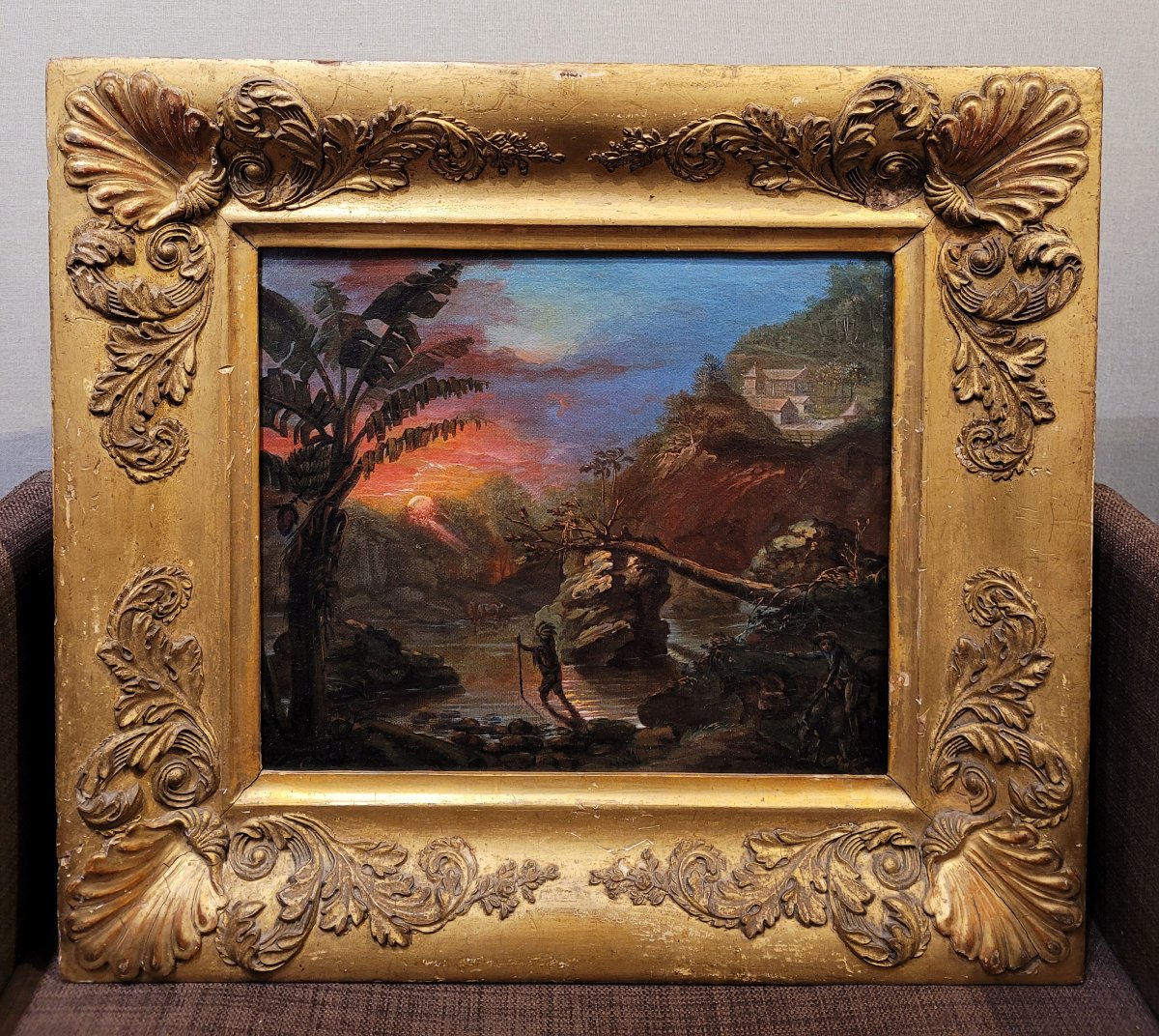 P Legrand (18th Century) Landscape In South America 1775-photo-3