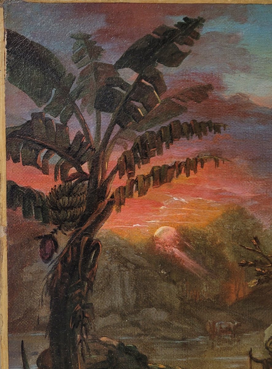 P Legrand (18th Century) Landscape In South America 1775-photo-1
