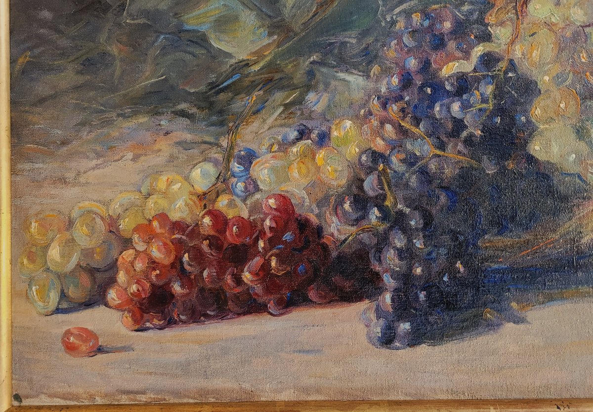Louise Germain (1874-1939)  Les raisins-photo-4