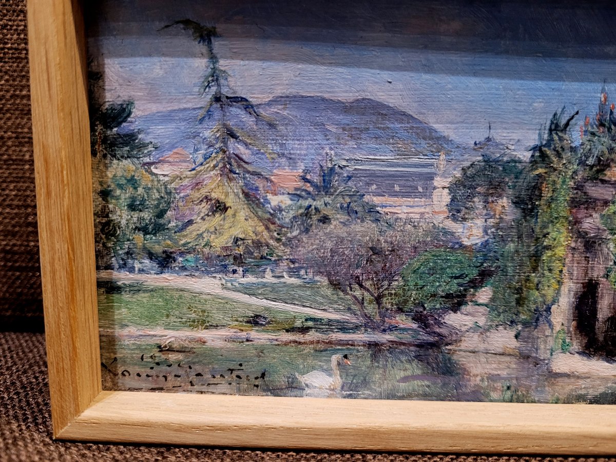 Louis Gautier (1855-1947) Nice, The Albert 1er Garden-photo-2