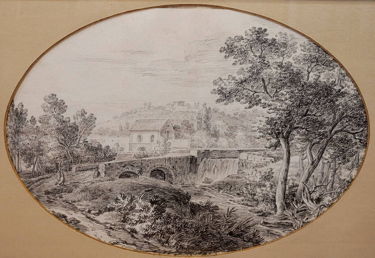 Jean Antoine CONSTANTIN D'AIX (1756-1844) Paysage vers Aix en Provence