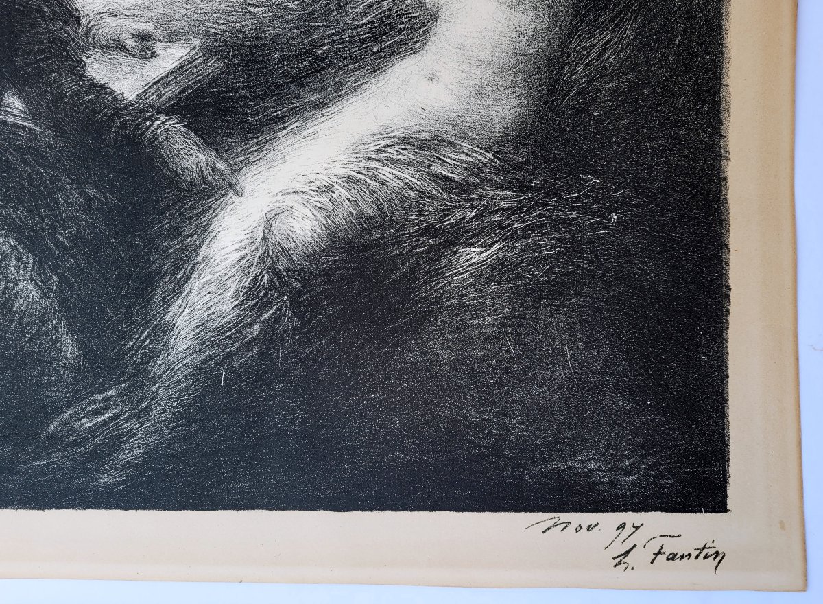 Henri Fantin-latour (1836-1904) Evocation Of Kundry 1897-photo-3