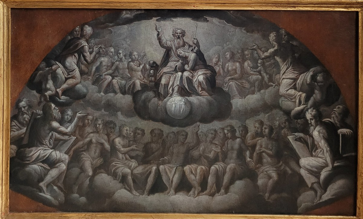 Italian School, 17th Century: The Heavenly Court And God The Father