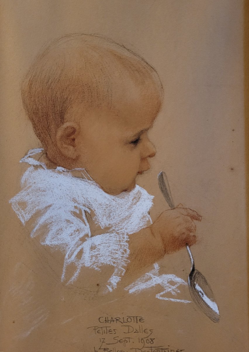 Henri Bellery-Desfontaines (1867-1909)  Portrait de Charlotte -photo-2