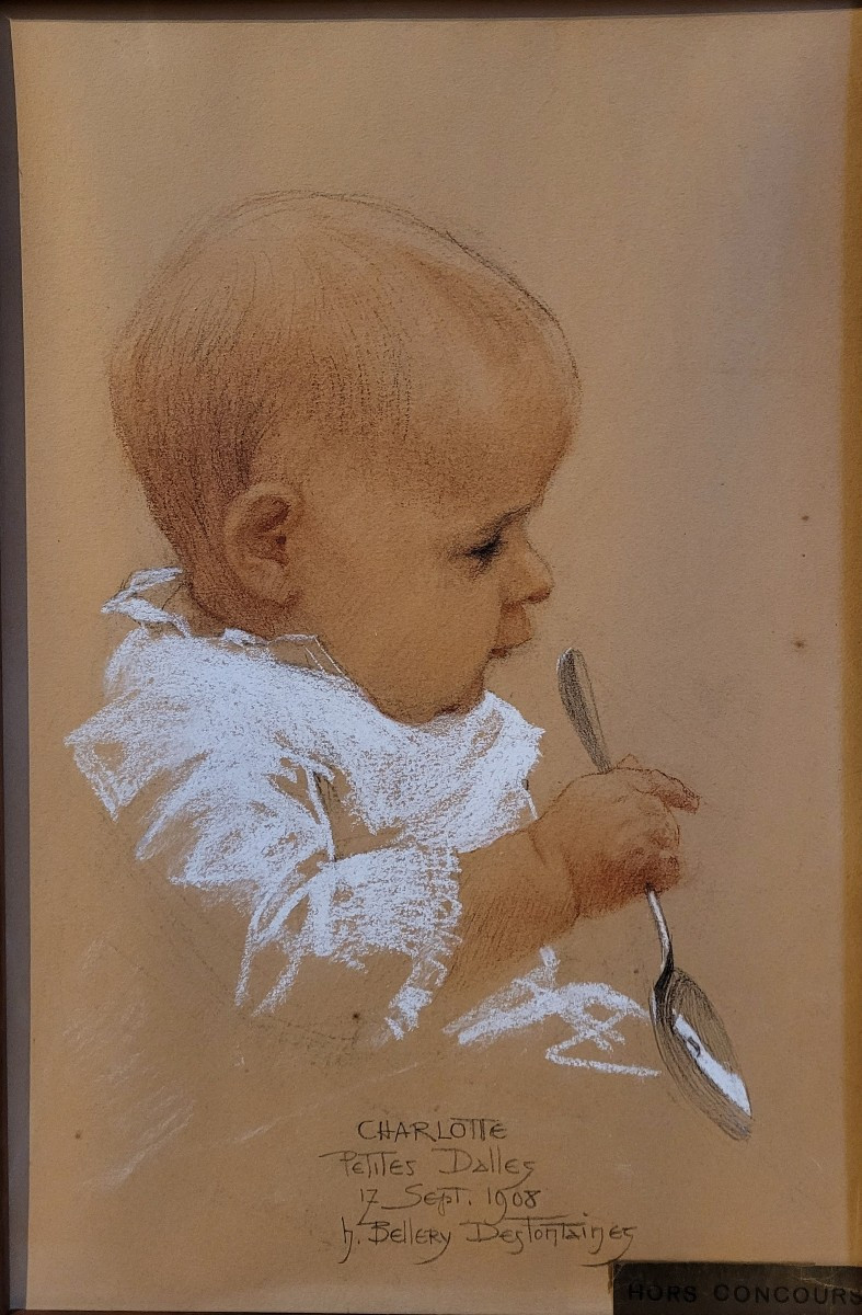 Henri Bellery-Desfontaines (1867-1909)  Portrait de Charlotte 