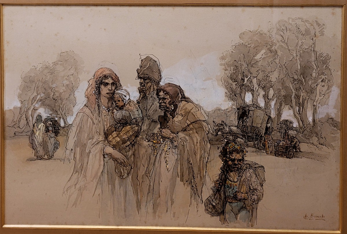 Auguste BROUET (1872-1941) Les bohémiens 
