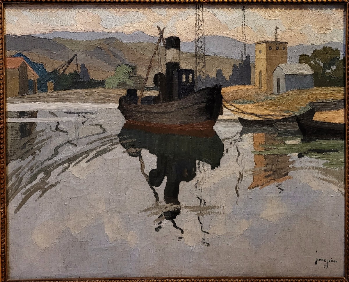 Jaume Guiran (1890-1950) The Tugboat Towards Martigues