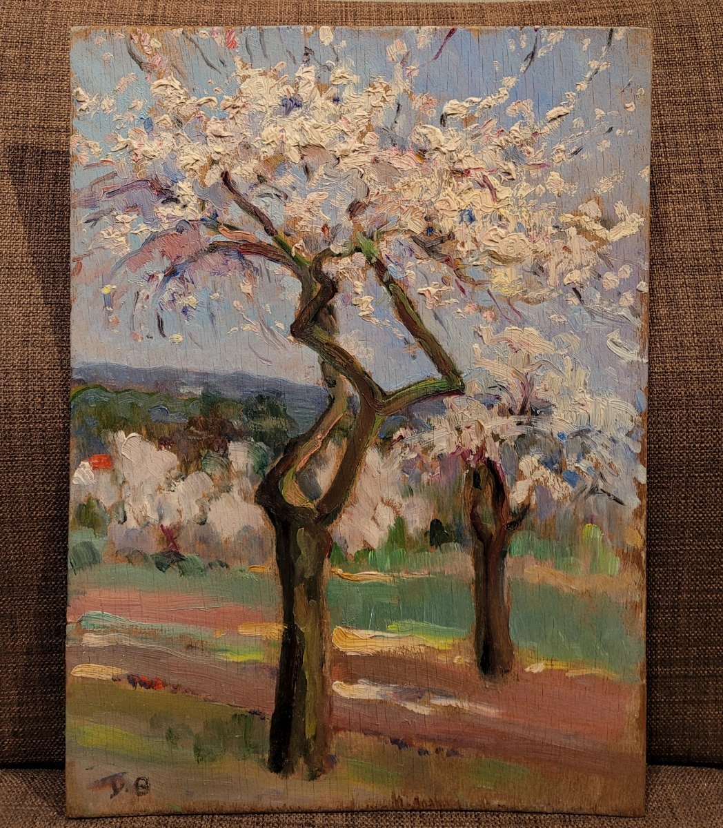 Yvonne Blanchon (1884-1975) Trees In Bloom-photo-2
