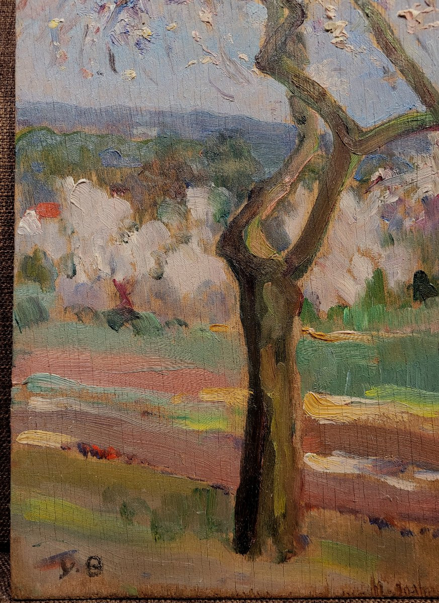Yvonne Blanchon (1884-1975) Trees In Bloom-photo-3