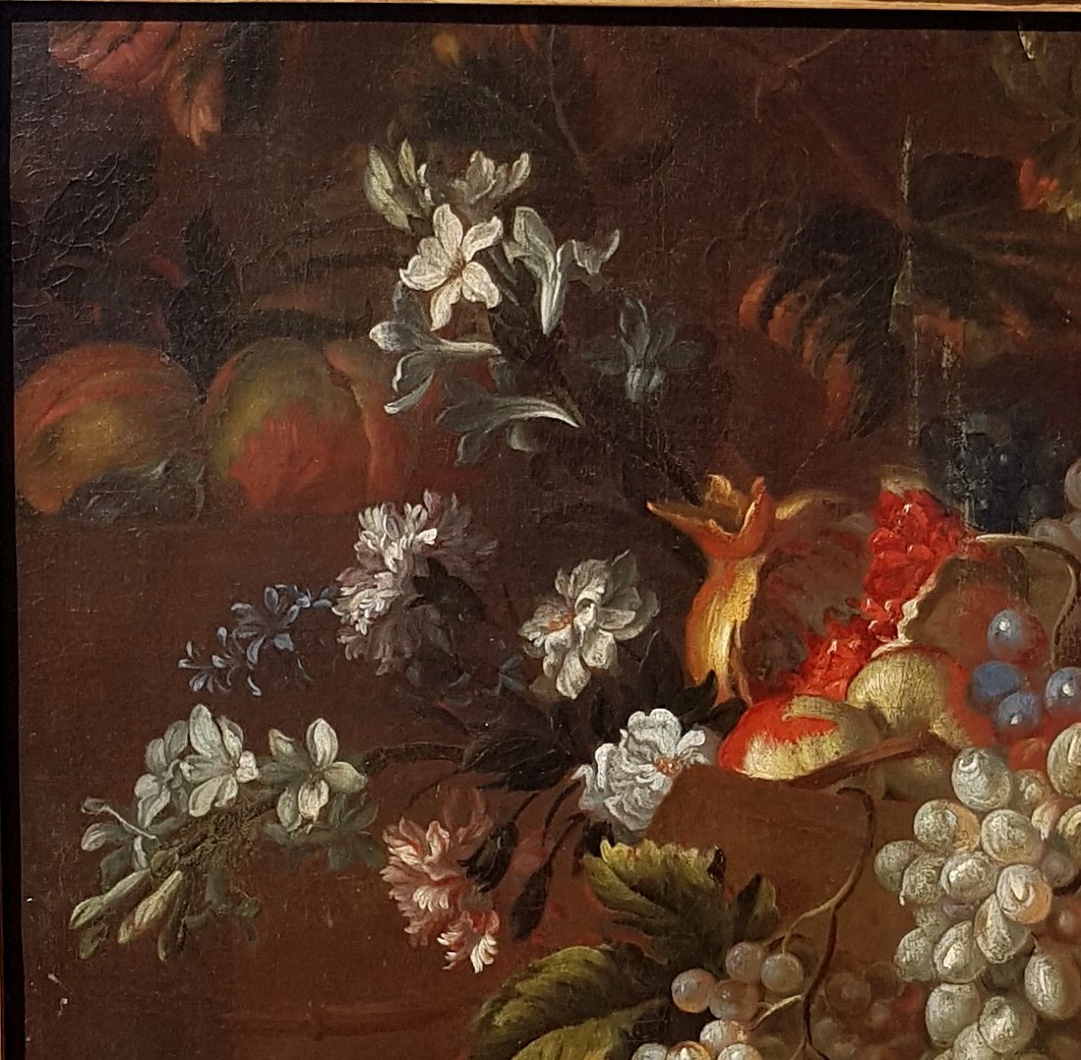 Pieter III Casteels (1684-1749) Still Life Of Fruits And Flowers-photo-3