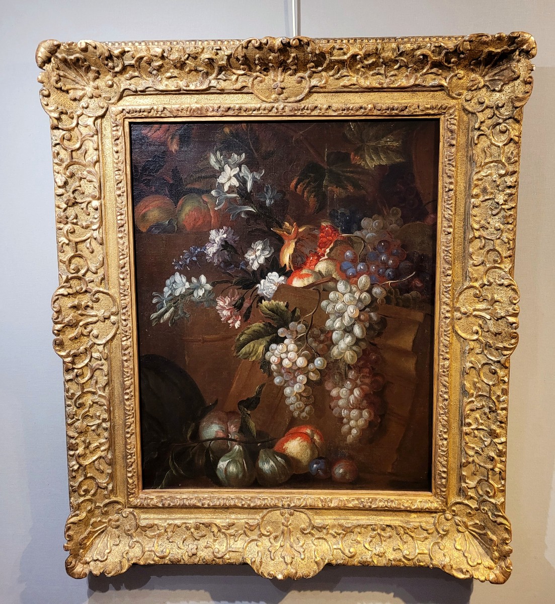 Pieter III Casteels (1684-1749) Still Life Of Fruits And Flowers