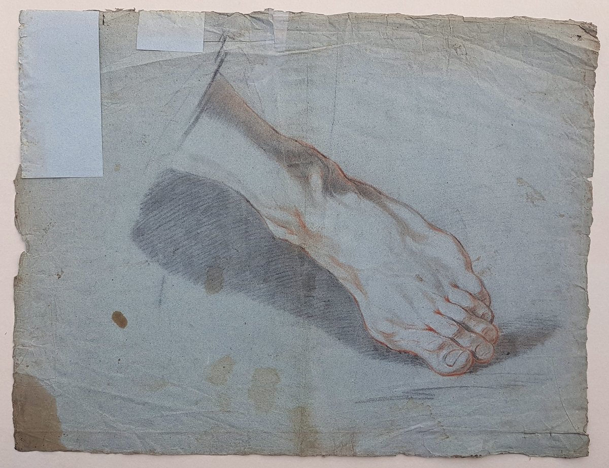 18th Century Drawing: Study Of A Man-photo-4