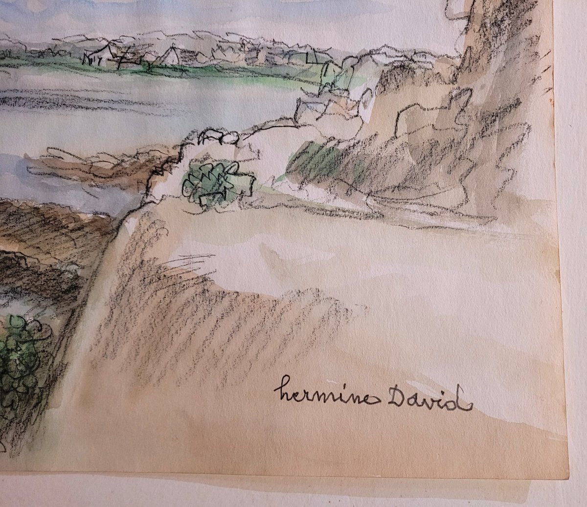 Hermine David (1886-1970) Bord de mer-photo-3