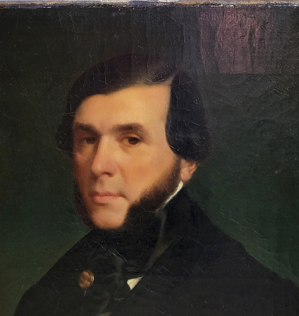 French School 1840 Portrait Of A Man-photo-4
