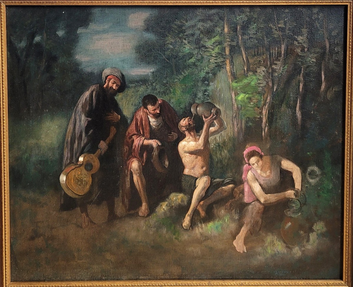 French School, 19th Century: The Acrobats