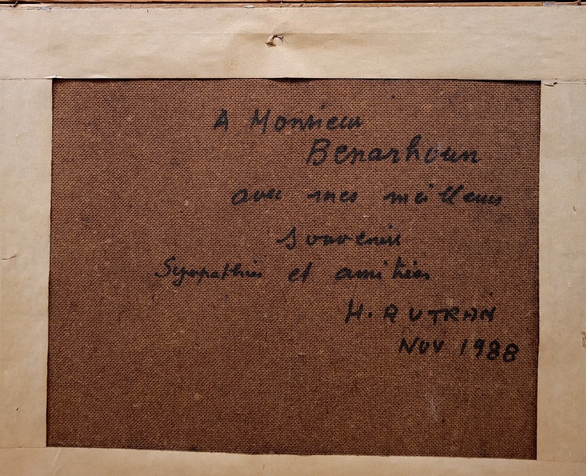 Henri AUTRAN (1926-2007) Le promeneur solitaire-photo-4